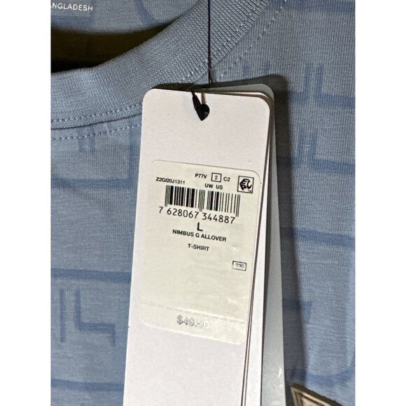 Guess Nimbus Mens Crew Neck Short Sleeve Brand Logo T-Shirt, Blue, Size L, NWT - Picture 5 of 6